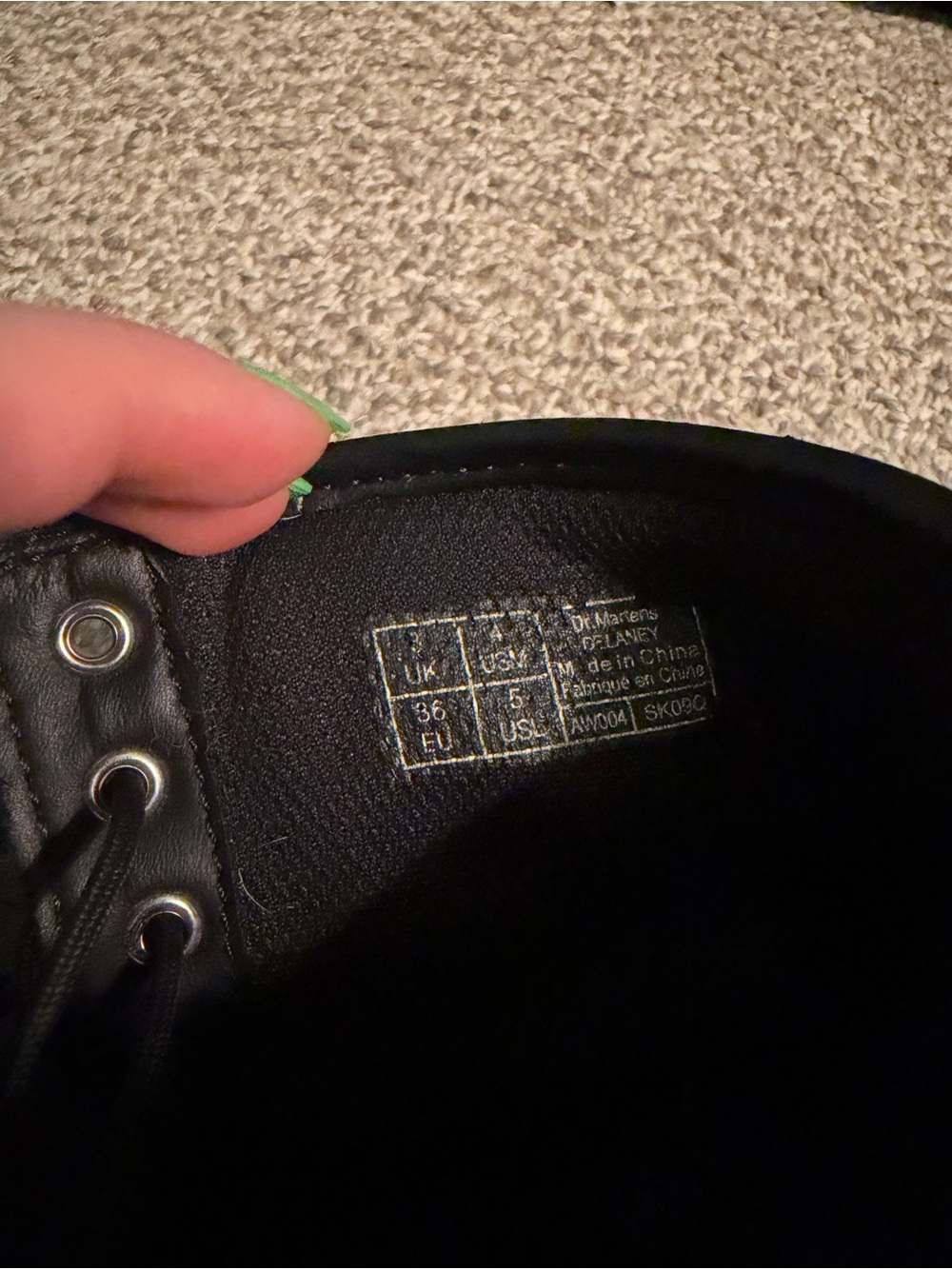 Dr. Martens Black Combat Boots - Picture 3 of 8